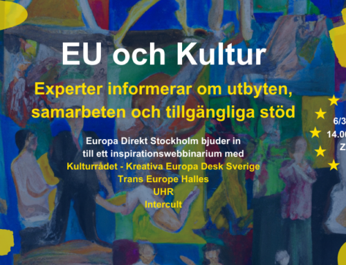 Webbinarium om EU och Kultur – tillgängliga stöd
